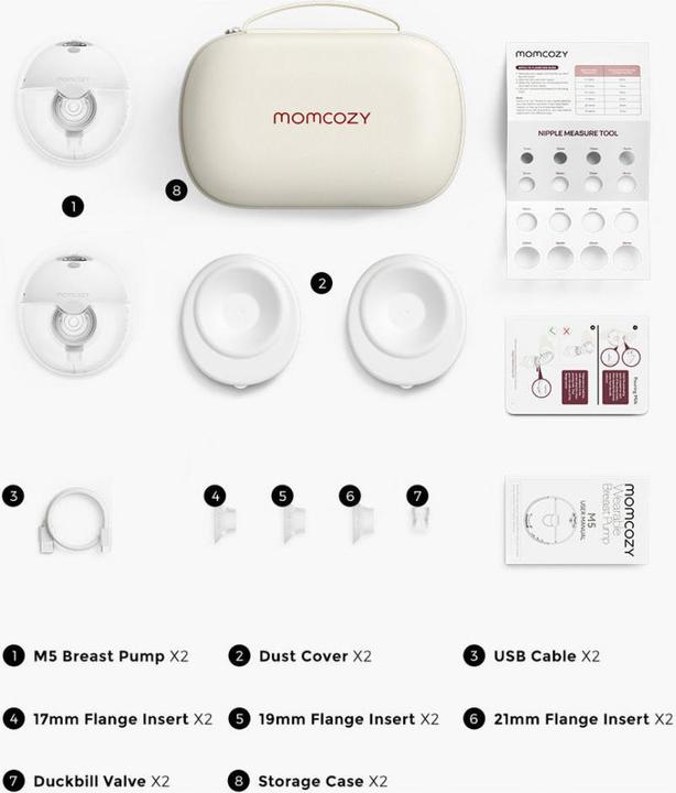 Actual product image Momcozy M5 BP078-GR00BA-A