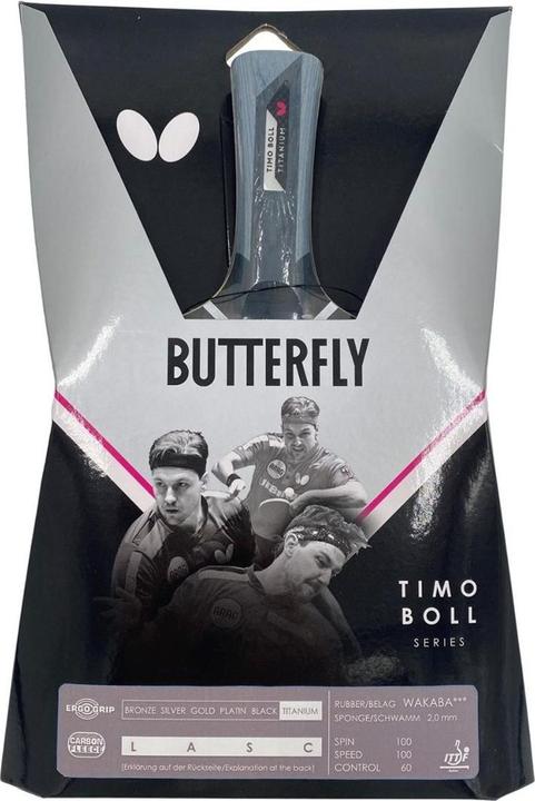 Butterfly Timo Boll Titanium Ping Pong Bats SUN/25726
