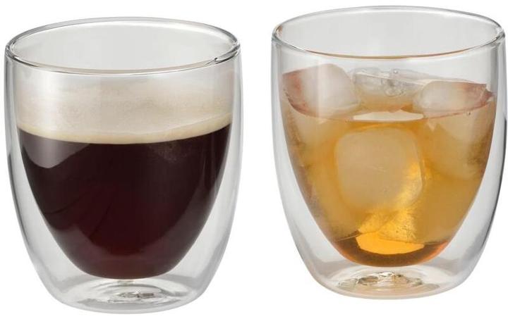 Productafbeelding WMF Dubbelwandige Cappuccino Glazen Set 2st Thermos Glazen 250ml Cult Drijvend Effect (250 ml, 2 x)