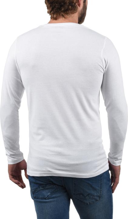 Actual product image Solid Basil Men's Long Sleeve T-Shirt Top Basic Made Of 100% Cotton (XXL)