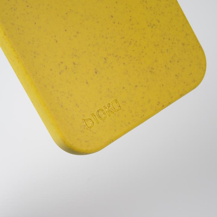 Actual product image Bioka Coque biodégradable et compostable Eco-Friendly jaune (Apple iPhone 14 Plus)