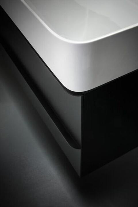Actual product image Laufen VAL washbasin, undermount, 1 tap hole, with overflow, 600x420mm, H810283 (640 mm, 518 mm)