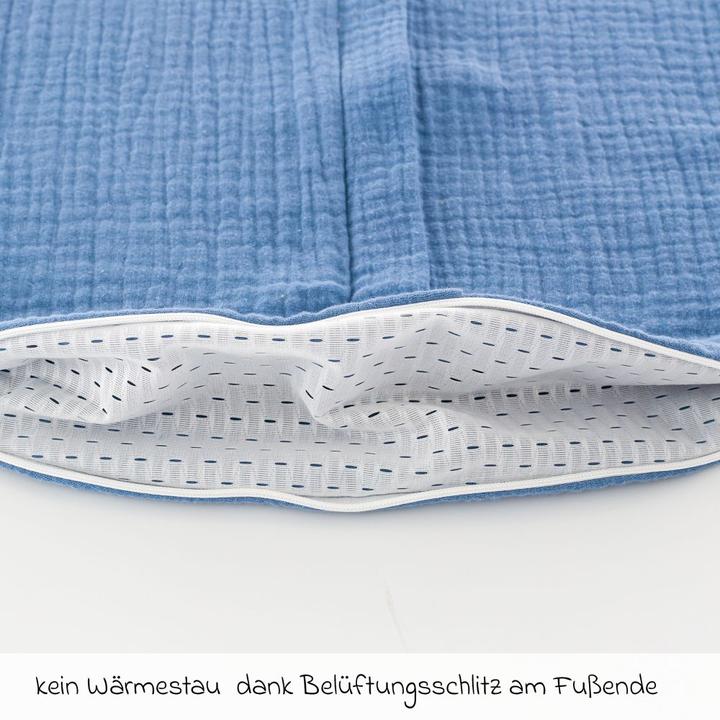 Produktbild Träumeland Sommerschlafsack Liebmich Baumwollmusselin (90 cm, 0.5 TOG)
