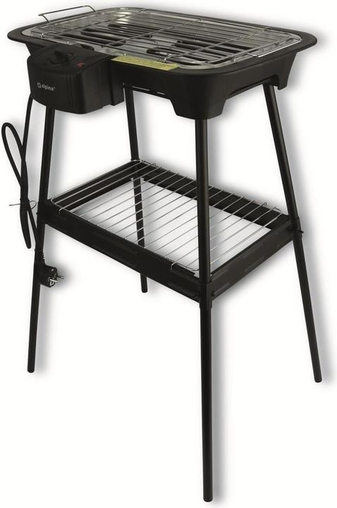 Image du produit Alpina Maschinen Gril électrique de table 2000W noir (2 kW)