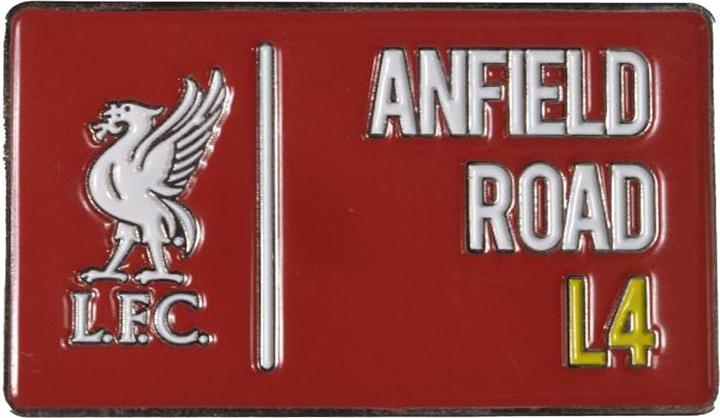 Actual product image Score Draw Anfield Road L4 Pin Badge