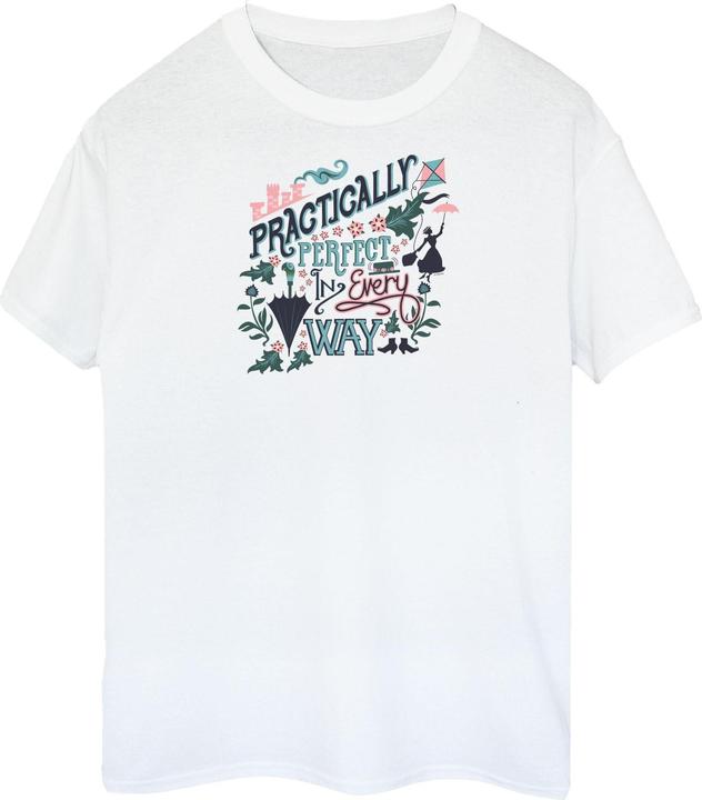 Actual product image Mary Poppins Girls Practically Perfect In Every Way Cotton T-Shirt (140, 146)