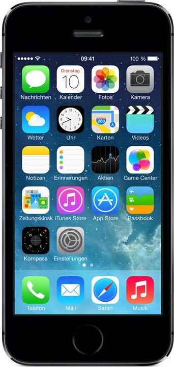 Apple iPhone 5S (64 GB, Space Gray, 4", Single SIM, 8 Mpx, 4G)