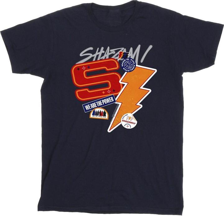 Shazam Fury Of The Gods Sticker Spam TShirt (XL)