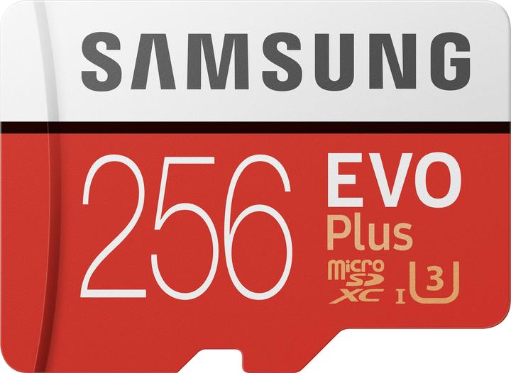 Immagine prodotto Samsung Evo+ (256 GB, microSDXC, U3, UHS-I)