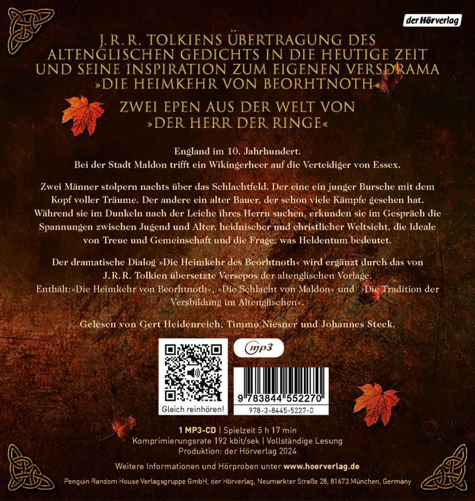Actual product image Tolkien:The Battle of Maldon and The (J.R.R. Tolkien, German)