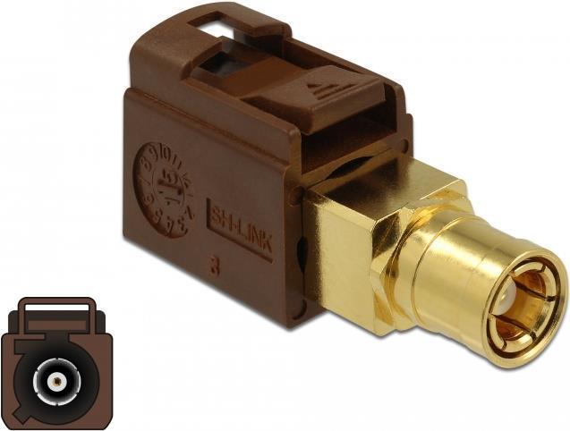 Image du produit Delock Adaptateur RF FAKRA F mâle (W) à SMB (W) (Câble d'antenne)