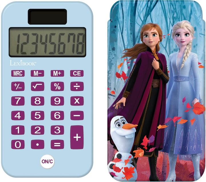 Immagine prodotto Lexibook Calcolatrice Disney Frozen con coperchio protettivo (Batterie)