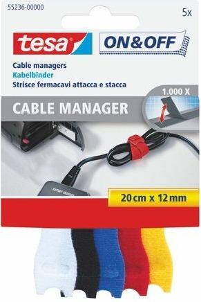 Productafbeelding tesa Aan & uit kabelmanager (Klittenband kabelbinder, 5000 mm, 1 Pcs.)