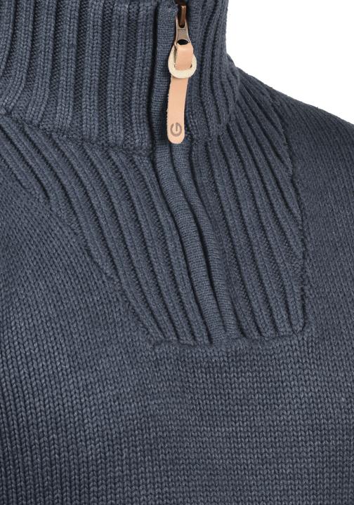 Actual product image Solid Petro Men's Jumper Chunky Knit Pullover Troyer With Zipper (M)