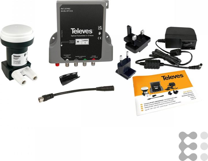 Immagine prodotto Televes KLT1310 Kit Trasmettitore LNB/Ottico a banda larga (Singolo LNB)