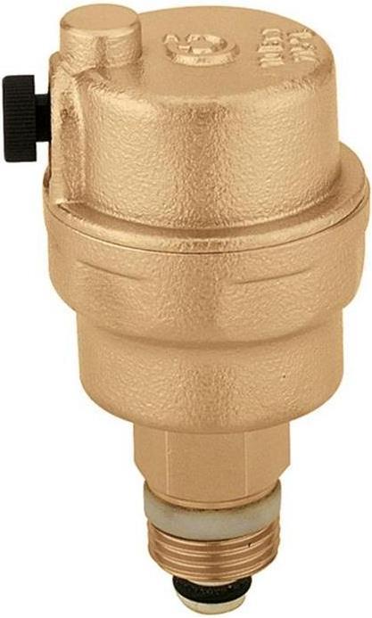 Actual product image Caleffi Quick exhaust valve ROBOCAL-S automatic 3/8inch, with shut-off