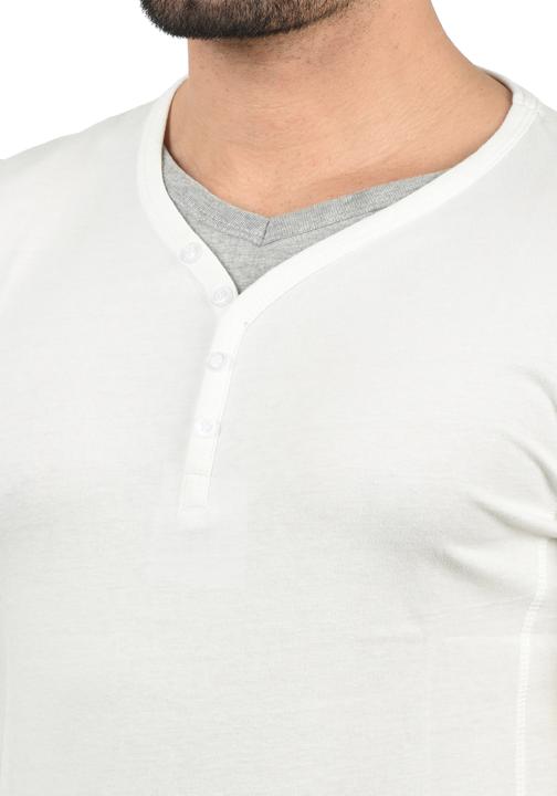 Immagine prodotto Solid Dorian T-Shirt A Maniche Corte Maglietta Da Uomo Con Collo Grandad (XL)