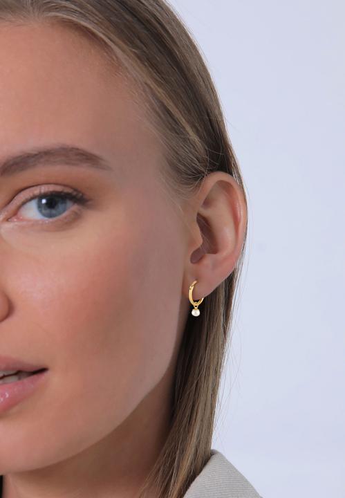 Actual product image Elli Creole, Pearl, Pearl Earrings (925 Sterling silver)