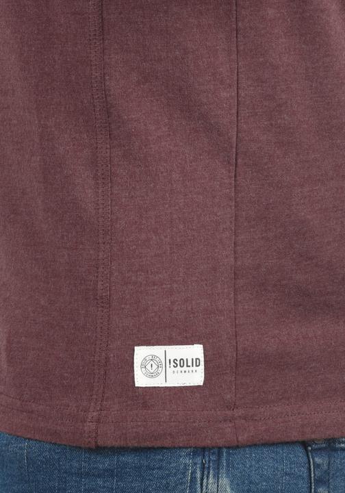 Image du produit Solid Dorian T-shirt À Manches Courtes Pour Homme Avec Col Grandad (XL)