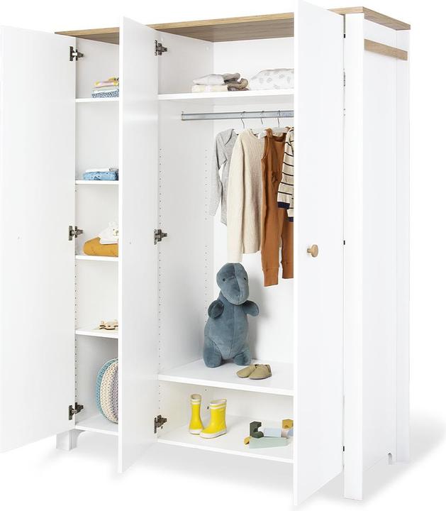 Produktbild Pinolino Kinderzimmer-Set „Lova” breit gross, 3-tlg. (Kinderkleiderschrank)