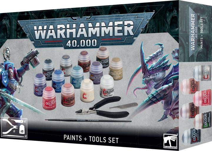Games Workshop Warhammer 40k - Citadel Paint & Tools Set