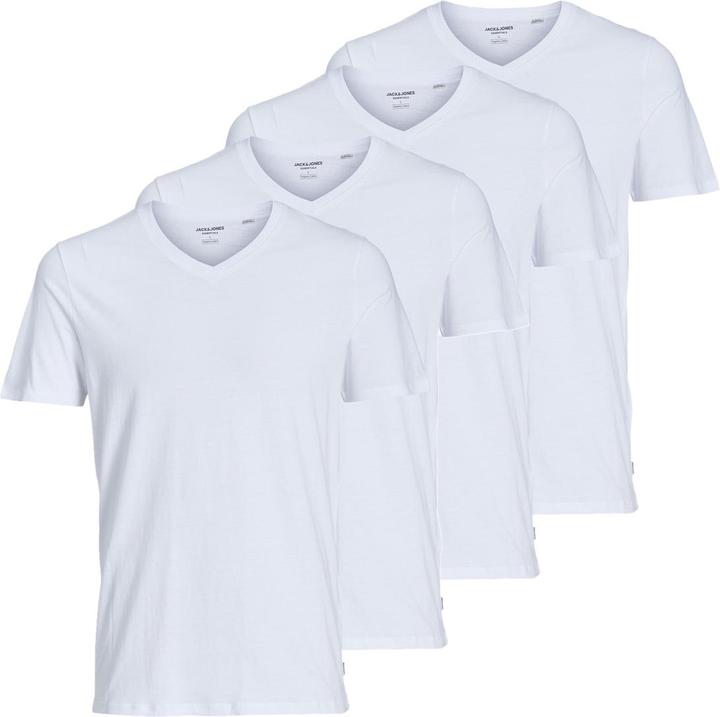 Jack & Jones 4er Pack Jacbasic Unterhemd / Shirt Kurzarm