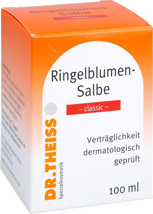 Actual product image Dr. Theiss Calendula Ointment Classic protects and cares for the skin, 100 ml Ointment (Body cream, 100 ml)