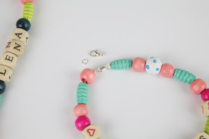 Actual product image Lena wooden beads and letters