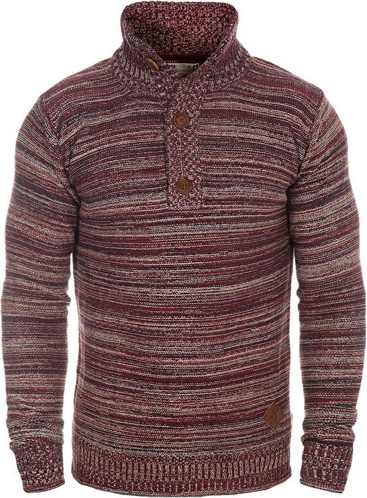 Immagine prodotto Solid Madden Maglione Con Collo Alto Pullover Troyer da Uomo Abbottonatura In Cotone 100% (M)