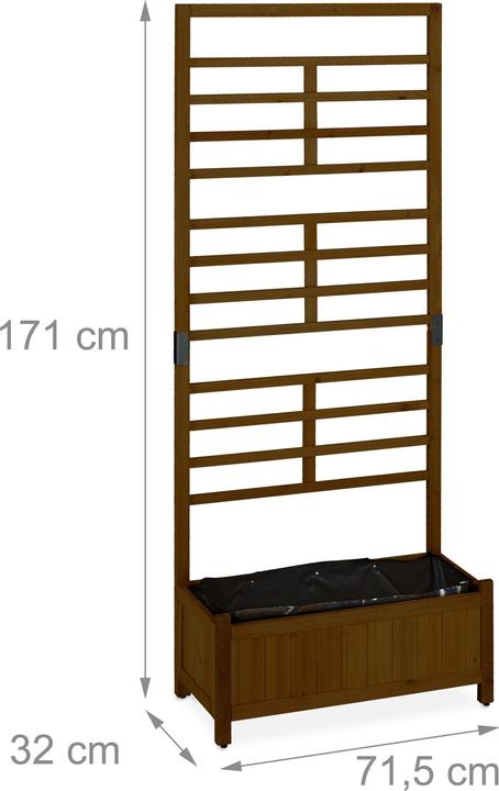 Actual product image Relaxdays Planter Box Trellis Wall (71.50 cm)