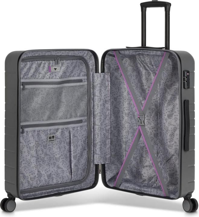 Actual product image Roncato Warner DC Mittelgrosser Koffer - Harley Quinn Viola (73.50 l, M (50 - 90l))