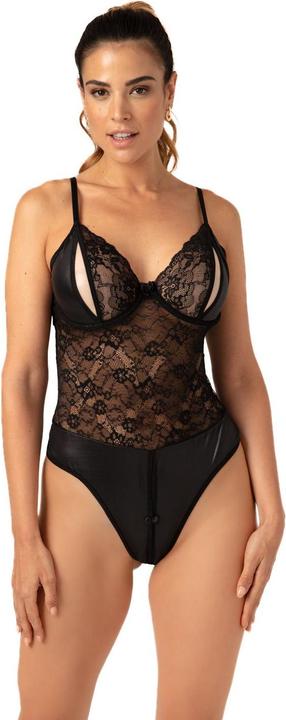 Produktbild Christine Le Duc Ouvert WetlookBody Vesper schwarz (XL)
