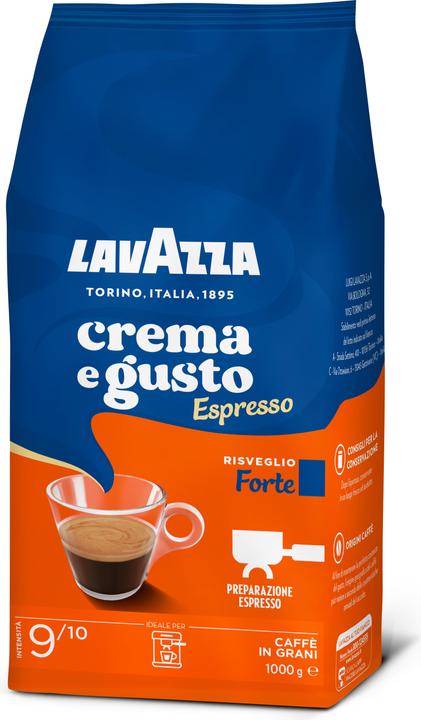 Lavazza Kawa ziarnista Crema e Gusto Forte 1 kg (1000 g, Medium roast)
