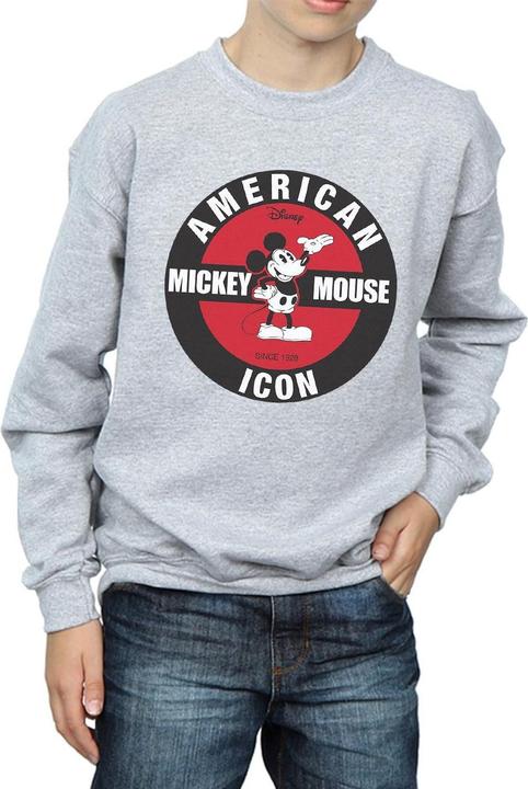Actual product image Disney Boys Mickey Mouse American Icon Sweatshirt (140, 146)