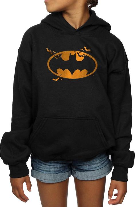 Immagine prodotto Batman Halloween Logo Felpa con Cappuccio Ragazze (152, 158)