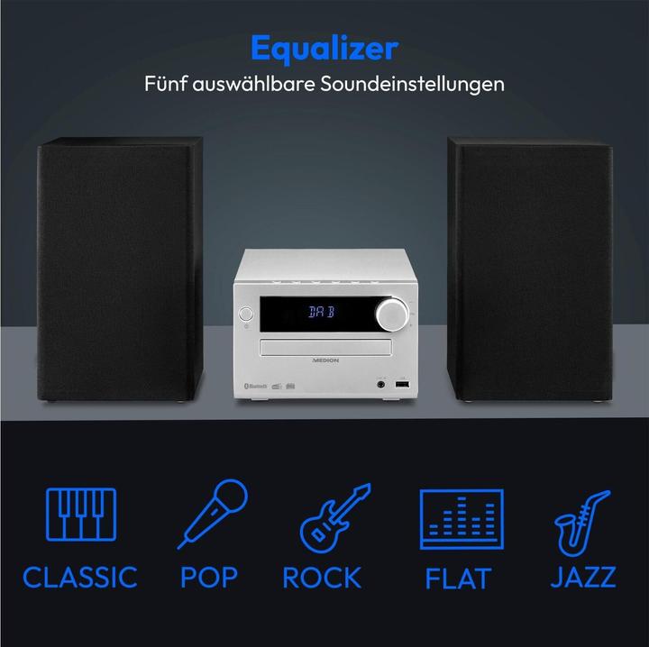 Image du produit Medion LIFE E64482 (Lecteur de CD, Bluetooth, 1x 30 W)