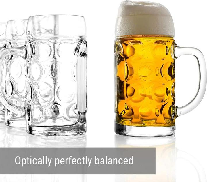 Immagine prodotto Ich-zapfe Bicchiere da birra, set di 6 boccali da birra, ISAR - 0,3 litri (0.30 l, 1 x)