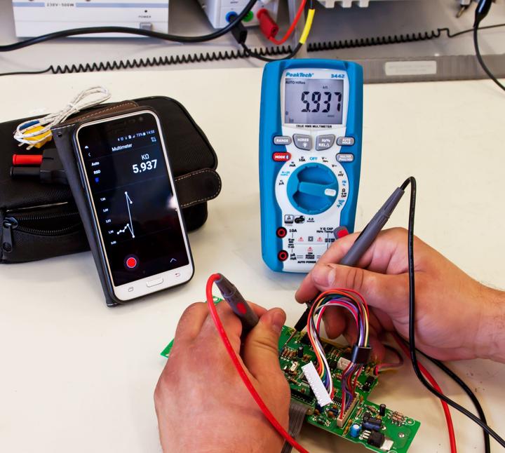 Actual product image Peaktech P 3442 True RMS digital multimeter (CAT IV 600V, CAT III 1000V)