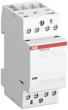 ABB ESB40-22N-06 ESB Contattore di potenza / bobina 230 V ac/dc, 2 poli 2 NO + 2 NC / 40 A, Si