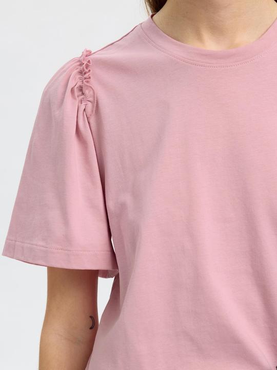Immagine prodotto Selected Femme Gerüschtes Baumwoll T-Shirt (XL)