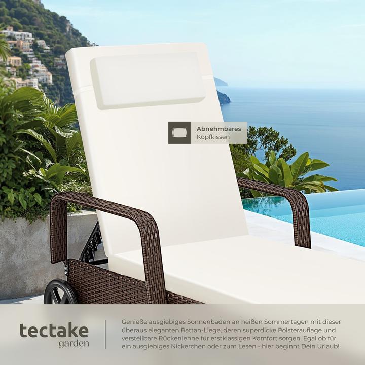 Image du produit tectake Sonnenliege (200 cm)