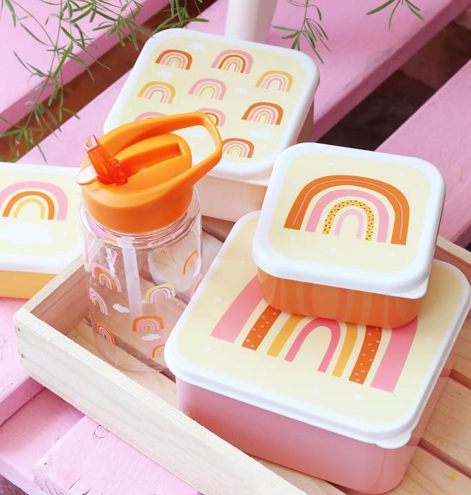 Actual product image A Little Lovely Company ALLC Lunch & Snack Box Rainbow SBSERA41