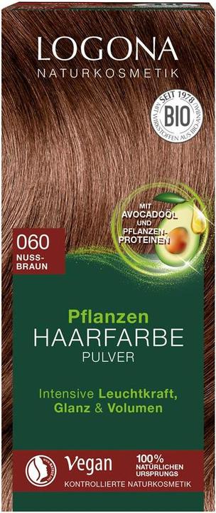 Produktbild Logona Pflegende Pflanzen-Haarfarbe Pulver Bernsteinbraun (060)