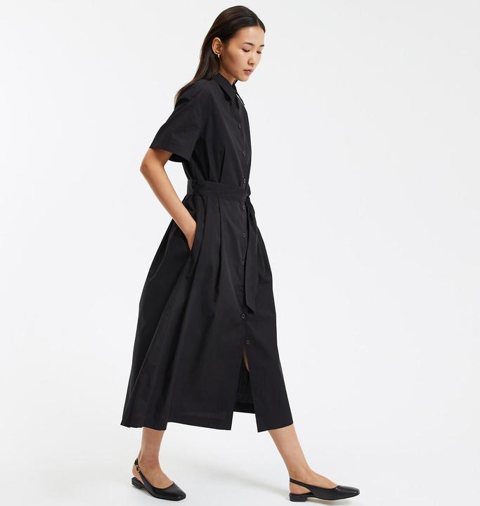 Image du produit La Redoute Collections Robe chemisier avec ceinture à nouer (38)