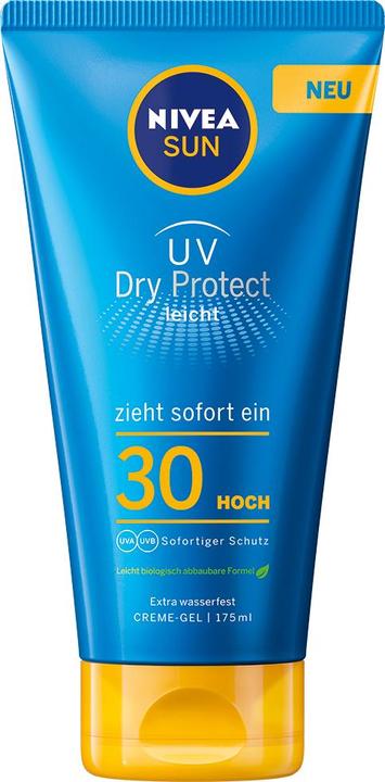 NIVEA Sun, imperméable, protection solaire, SPF 30, 175 ml de crème (Crème solaire, SPF 30, 175 ml)