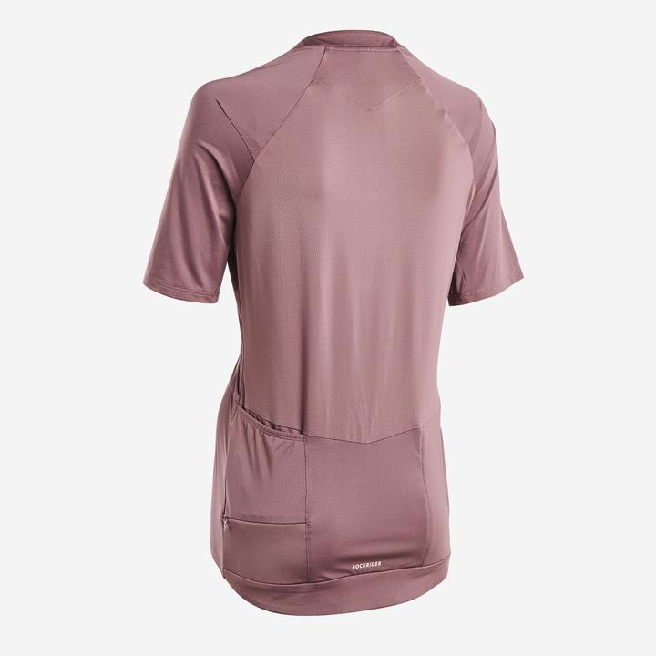 Immagine prodotto Rockrider Radtrikot kurzarm Cargo Damen rosa/grau (S)