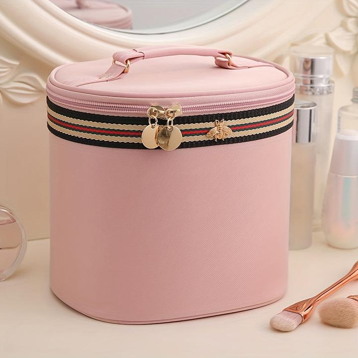 Only-Bags.Store Wasserdichte Nylon-Kosmetiktasche mit grossem Fassungsvermögen, tragbarer Reise-Makeup-Organisator