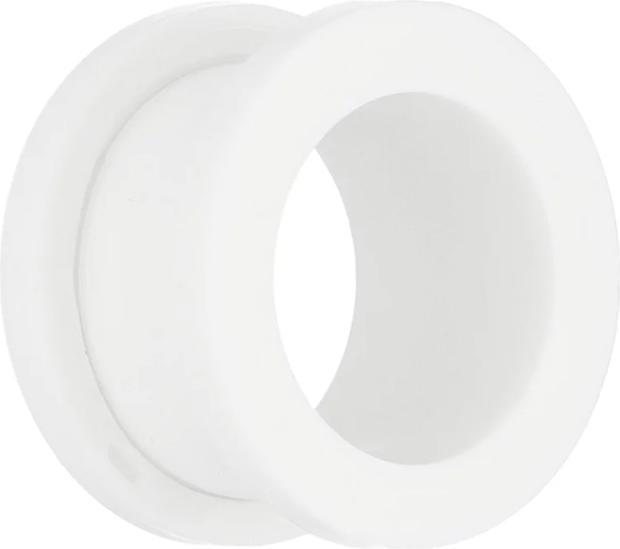 Star Piercing Flesh Tunnel weiss (ohne Messing, Acryl)