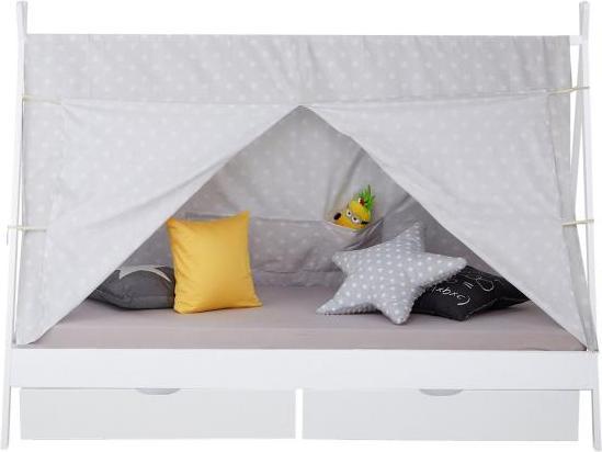 Actual product image Homestyle4u TIPI cot with bed drawers (90 x 200 cm)