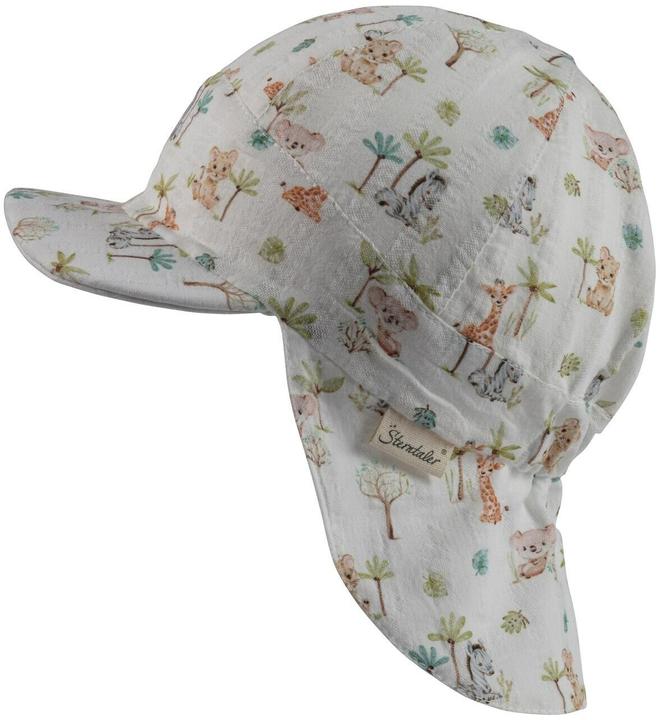 Actual product image Sterntaler Summer hat with neck protector Animal Babies Ecru size 47 (47)